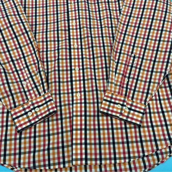 PGA Men’s Multicolor Plaid Button Down Cotton Shirt Size XL - Picture 7 of 12